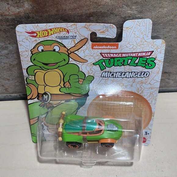 Hot Wheels Character Car Michelangelo Teenage Mutant Ninja Turtles 2020 - Picture 3 of 9